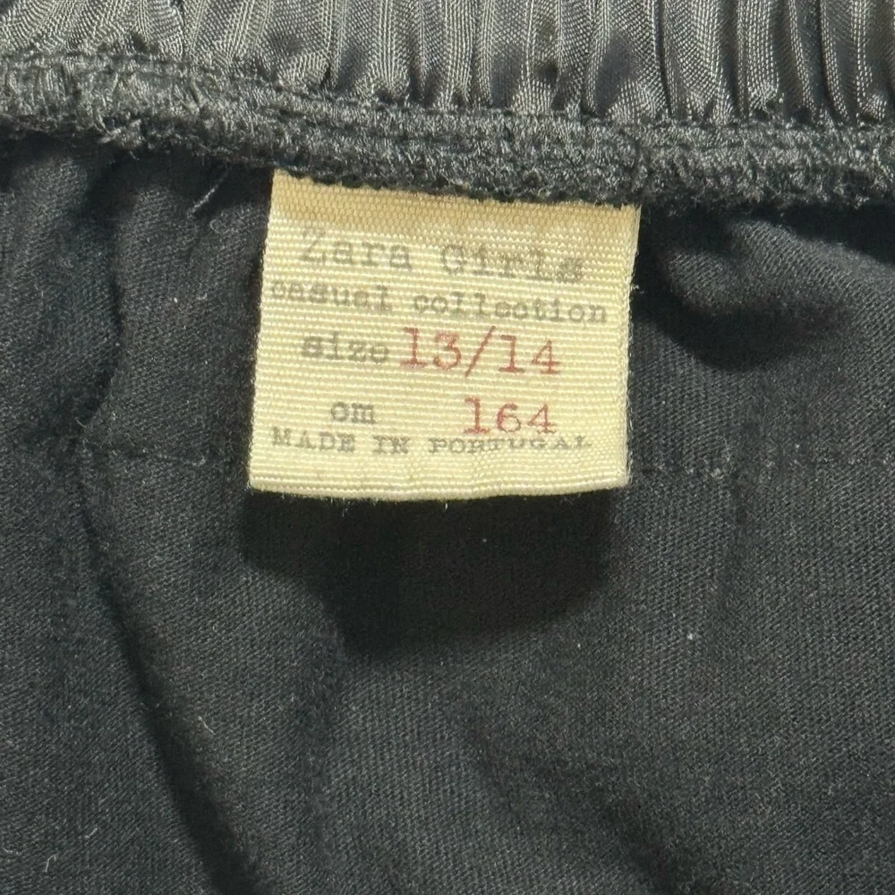 Zara Girls Casual Collection Size 13/14 Black Layered Tulle Skirt